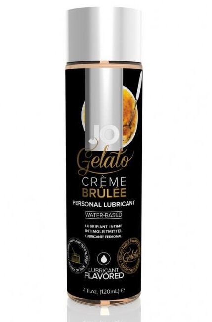 Лубрикант с ароматом крем-брюле JO GELATO CREME BRULEE - 120 мл. - System JO - купить с доставкой в Ногинске