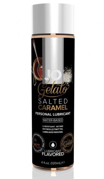 Лубрикант с ароматом солёной карамели JO GELATO SALTED CARAMEL - 120 мл. - System JO - купить с доставкой в Ногинске