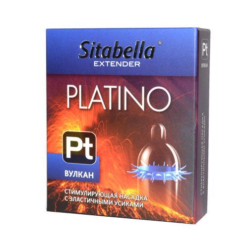 Стимулирующая насадка с усиками Platino  Вулкан - Sitabella - купить с доставкой в Ногинске