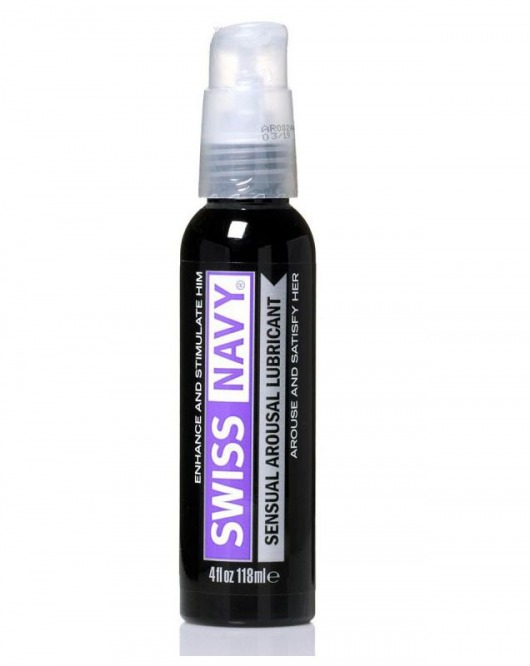 Возбуждающий гель-лубрикант на водной основе Sensual Arousal Lubricant  - 118 мл. - Swiss navy - купить с доставкой в Ногинске