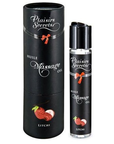 Массажное масло с ароматом личи Huile de Massage Gourmande Litchi - 59 мл. - Plaisir Secret - купить с доставкой в Ногинске