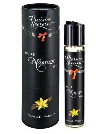 Массажное масло с ароматом ванили Huile de Massage Gourmande Vanille - 59 мл. - Plaisir Secret - купить с доставкой в Ногинске