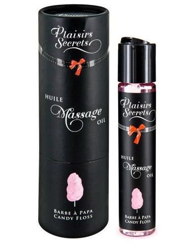 Массажное масло с ароматом сладкой ваты Huile de Massage Gourmande Barbe à Papa - 59 мл. - Plaisir Secret - купить с доставкой в Ногинске
