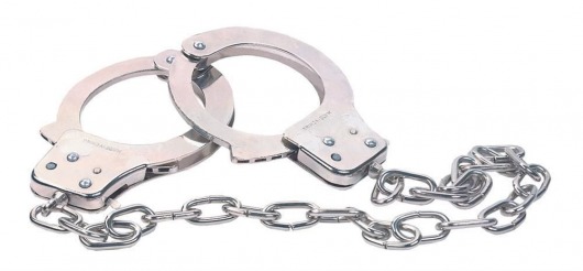 Наручники из металла с длинной цепочкой CHROME HANDCUFFS METAL HANDCUFFS W. KEY - NMC - купить с доставкой в Ногинске