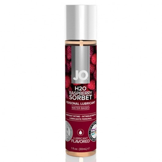 Смазка с ароматом малинового щербета JO Flavored Raspberry Sorbet - 30 мл. - System JO - купить с доставкой в Ногинске