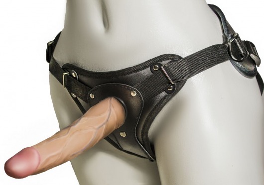 Женский страпон с вагинальной пробкой Woman Strap - 18 см. - LOVETOY (А-Полимер) - купить с доставкой в Ногинске