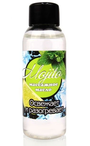 Массажное масло для тела Mojito с ароматом лайма - 50 мл. - Биоритм - купить с доставкой в Ногинске