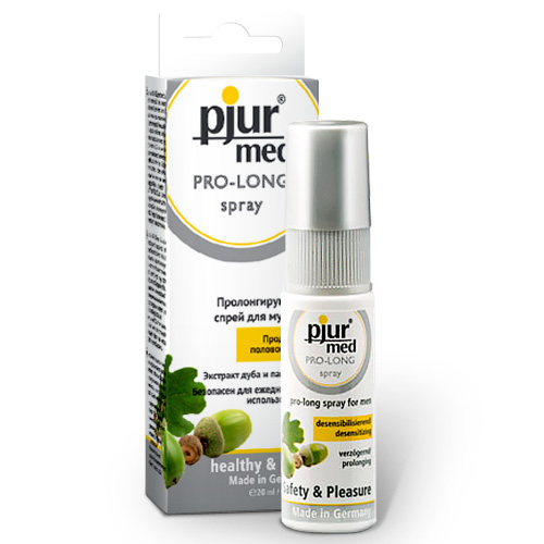 Пролонгирующий спрей с экстрактом дуба и пантенолом pjur MED Pro-long Spray - 20 мл. - Pjur - купить с доставкой в Ногинске