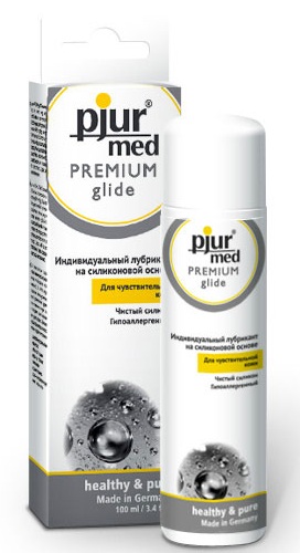 Гипоаллергенный силиконовый лубрикант pjur MED Premium glide - 100 мл. - Pjur - купить с доставкой в Ногинске
