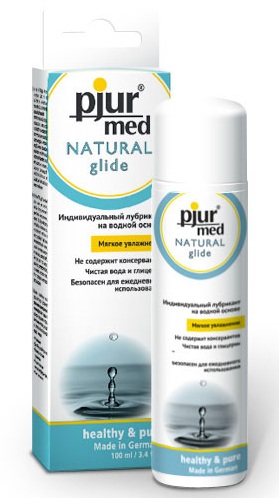 Нейтральный лубрикант на водной основе pjur MED Natural glide - 100 мл. - Pjur - купить с доставкой в Ногинске