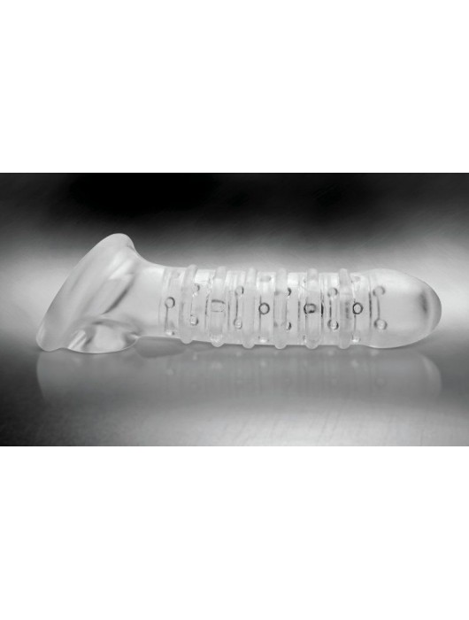 Утолщающая ребристая насадка на пенис - Доминирующее кольцо - в Ногинске купить с доставкой