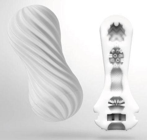 Мастурбатор FLEX Silky White с мягким рельефом - Tenga - в Ногинске купить с доставкой