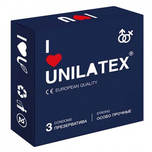 Ультрапрочные презервативы Unilatex Extra Strong - 3 шт. - Unilatex - купить с доставкой в Ногинске