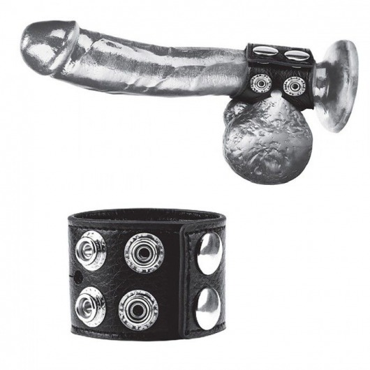 Ремень на член и мошонку 1.5  Cock Ring With Ball Strap - BlueLine - купить с доставкой в Ногинске