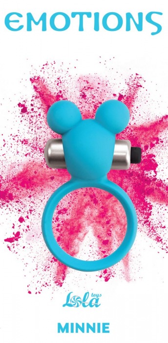 Голубое эрекционное виброколечко Emotions Minnie Breeze - Lola Games - в Ногинске купить с доставкой