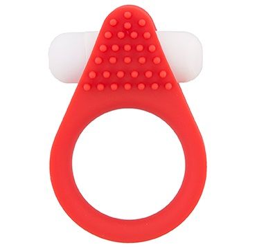 Красное эрекционное кольцо LIT-UP SILICONE STIMU RING 1 RED - Dream Toys - в Ногинске купить с доставкой