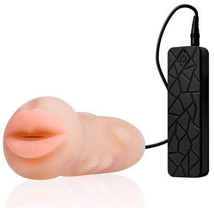 Мастурбатор-ротик с вибрацией REALSTUFF VIBRATING MASTURBATOR MOUTH - Dream Toys - в Ногинске купить с доставкой