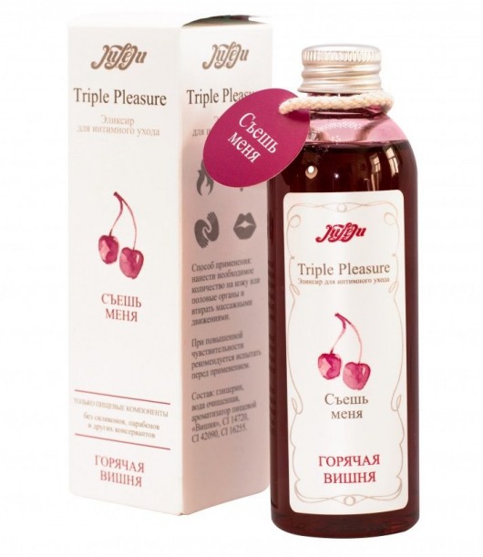 Эликсир Triple Pleasure  Горячая вишня  - 130 гр. - JULEJU - купить с доставкой в Ногинске