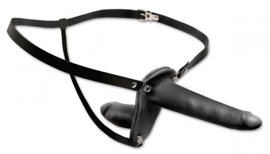 Женский страпон с вагинальной пробкой Double Penetrix Strap-on - 15 см. - Pipedream - купить с доставкой в Ногинске