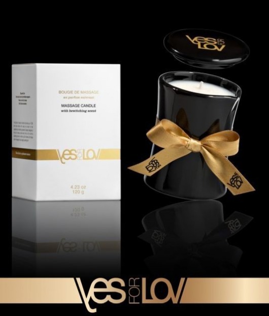 Массажная аромасвеча BEWITCHING MASSAGE CANDLE - 120 мл. - YESforLOV - купить с доставкой в Ногинске