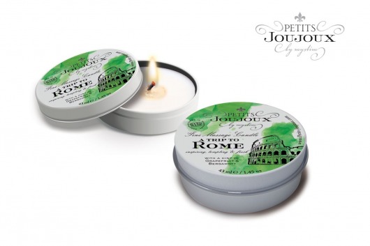 Массажная свеча Petits Joujoux Rome с ароматом грейпфрута и бергамота - 33 гр. - MyStim - купить с доставкой в Ногинске