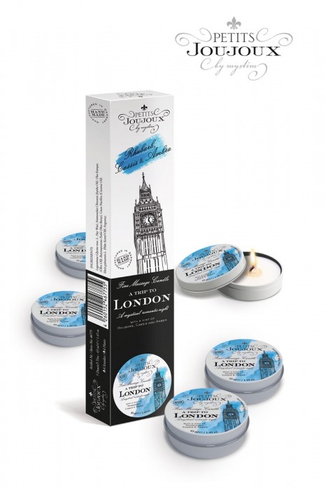 Набор из 5 свечей Petits Joujoux London с ароматом ревеня, амбры и чёрной смородины - MyStim - купить с доставкой в Ногинске