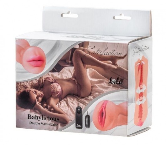 Двусторонний мастурбатор с вибропулей Satisfaction Babylicious - Lola Games - в Ногинске купить с доставкой
