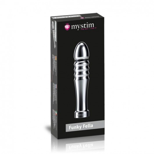 Ребристый фаллоимитатор для электростимуляции Funky Fella Rill Dildo - 13 см. - MyStim - купить с доставкой в Ногинске