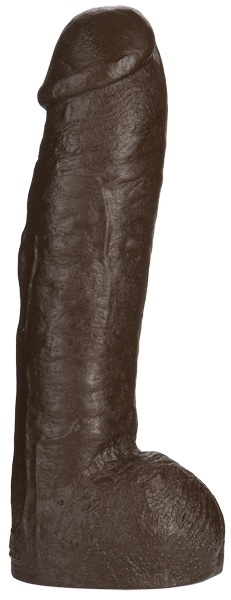 Большая насадка для трусиков Vac-U-Lock Realistic Hung - 31,7 см. - Doc Johnson - купить с доставкой в Ногинске