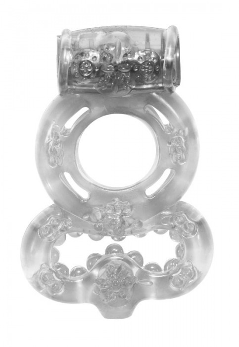 Прозрачное эрекционное кольцо Rings Treadle с подхватом - Lola Games - в Ногинске купить с доставкой