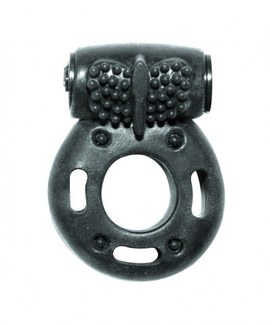 Черное эрекционное кольцо с вибрацией Rings Axle-pin - Lola Games - в Ногинске купить с доставкой