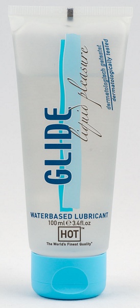 Интимная смазка на водной основе Glide - 100 мл. - HOT - купить с доставкой в Ногинске