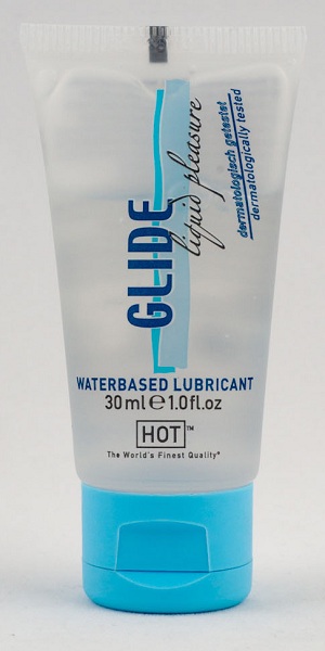 Интимная смазка на водной основе Glide - 30 мл. - HOT - купить с доставкой в Ногинске