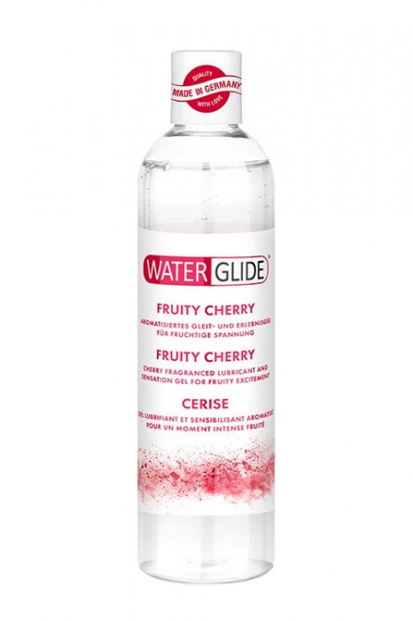 Лубрикант на водной основе с ароматом вишни FRUITY CHERRY - 300 мл. - Waterglide - купить с доставкой в Ногинске