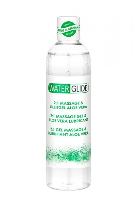 Гель-смазка 2-в-1 MASSAGE   LUBRICANT ALOE VERA - 300 мл. - Waterglide - купить с доставкой в Ногинске