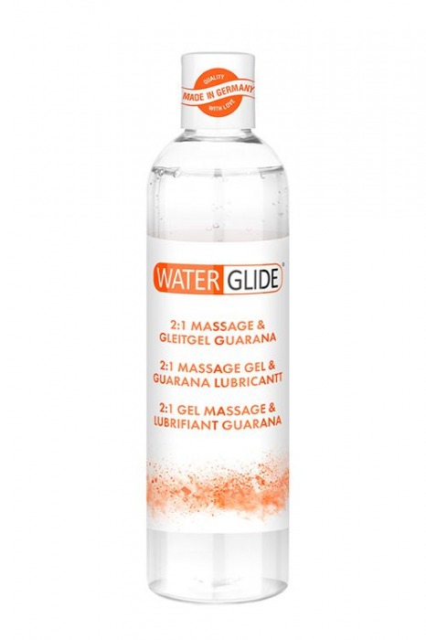 Гель-смазка 2-в-1 MASSAGE   LUBRICANT GUARANA - 300 мл. - Waterglide - купить с доставкой в Ногинске