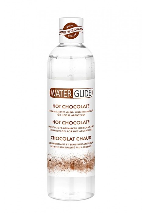 Лубрикант на водной основе с ароматом шоколада HOT CHOCOLATE - 300 мл. - Waterglide - купить с доставкой в Ногинске