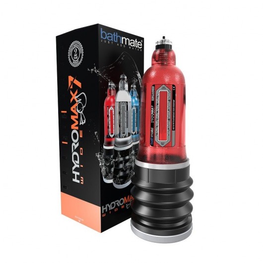 Красная гидропомпа HydroMAX7 Wide Boy - Bathmate - в Ногинске купить с доставкой