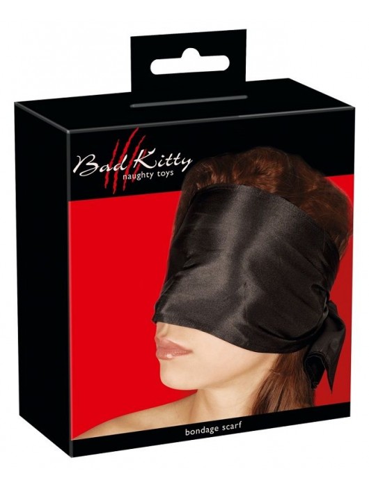 Широкая повязка-шарф на глаза Bad Kitty Bondage Scarf - Orion - купить с доставкой в Ногинске
