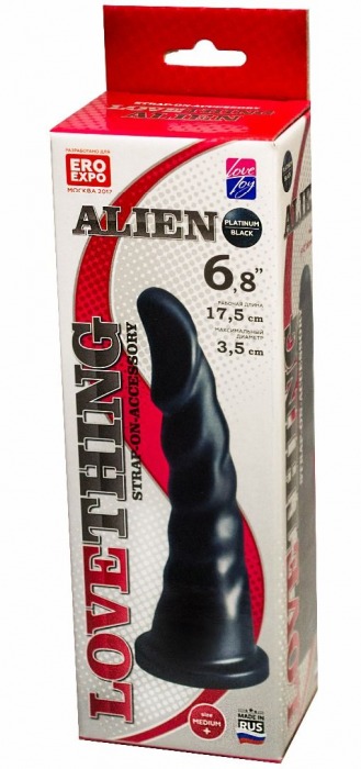 Насадка для трусиков харнесс Alien - 17,5 см. - LOVETOY (А-Полимер) - купить с доставкой в Ногинске