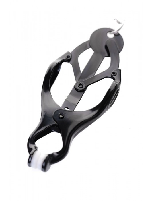 Черно-серебристые зажимы для сосков с кольцом для пениса TOYFA Metal - ToyFa - купить с доставкой в Ногинске