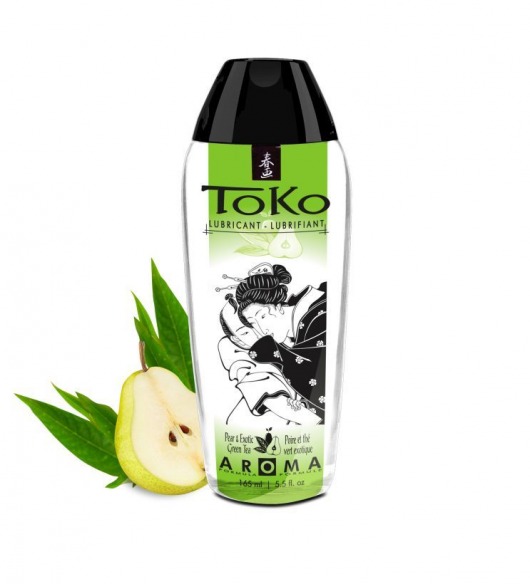 Интимный гель TOKO Pear   Exotic Green Tea с ароматом груши и зеленого чая - 165 мл. - Shunga - купить с доставкой в Ногинске
