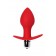 Красная анальная вибровтулка Glam - 9,7 см. - ToyFa в Ногинске Красная анальная вибровтулка Glam - 9,7 см. - ToyFa