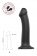 Черный фаллос на присоске Silicone Bendable Dildo L - 19 см. - Strap-on-me - купить с доставкой в Ногинске