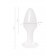 Белая акриловая анальная втулка - 8 см. - Toyfa Basic в Ногинске Белая акриловая анальная втулка - 8 см. - Toyfa Basic