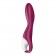 Малиновый вибромассажер для стимуляции G-точки Heated Thrill - 20,6 см. - Satisfyer купить в Ногинске с доставкой в Orgasmix.ru Малиновый вибромассажер для стимуляции G-точки Heated Thrill - 20,6 см. - Satisfyer