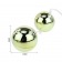 Золотистые шарики с вибрацией Goden Balls - Baile