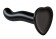 Черный фаллоимитатор-насадка Strap-On-Me P G spot Dildo size S - 16,4 см. - Strap-on-me - купить с доставкой в Ногинске