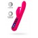 Ярко-розовый вибратор с клиторальной стимуляцией Rablock - 23,5 см. - ToyFa купить в Ногинске с доставкой в Orgasmix.ru Ярко-розовый вибратор с клиторальной стимуляцией Rablock - 23,5 см. - ToyFa