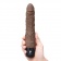Коричневый вибромассажер 7  Realistic Vibrator - 20 см. - PowerCocks